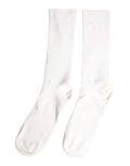 Chaussettes blanches en coton Dolce & Gabbana pour homme, mi-mollet, style classique et confortable.