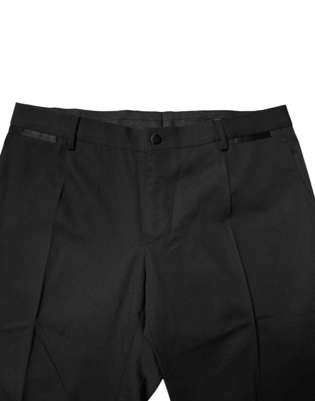 Dolce & Gabbana Schwarzer Anzug aus Wolle, einreihig, 2-teilig