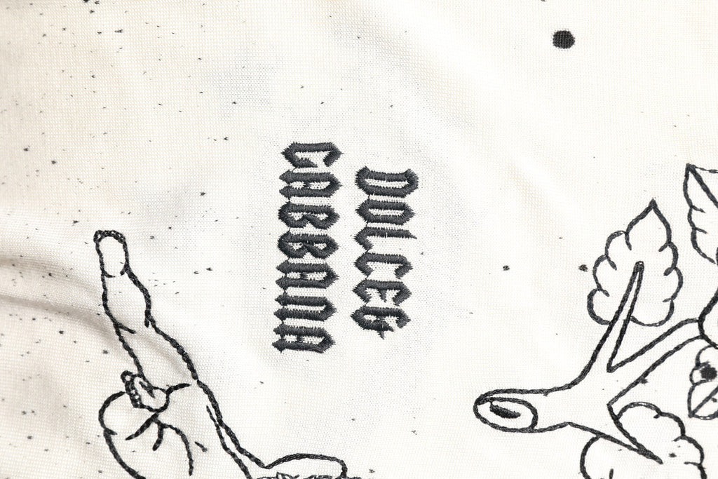 Pull à manches longues Dolce & Gabbana blanc avec logo et motif angel, pour femmes, en coton doux.