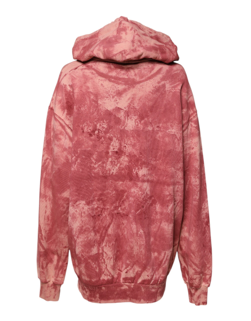 Sweat à capuche rose Dolce & Gabbana DG MILANO en tissu doux, visible avec logo et détails de style moderne.