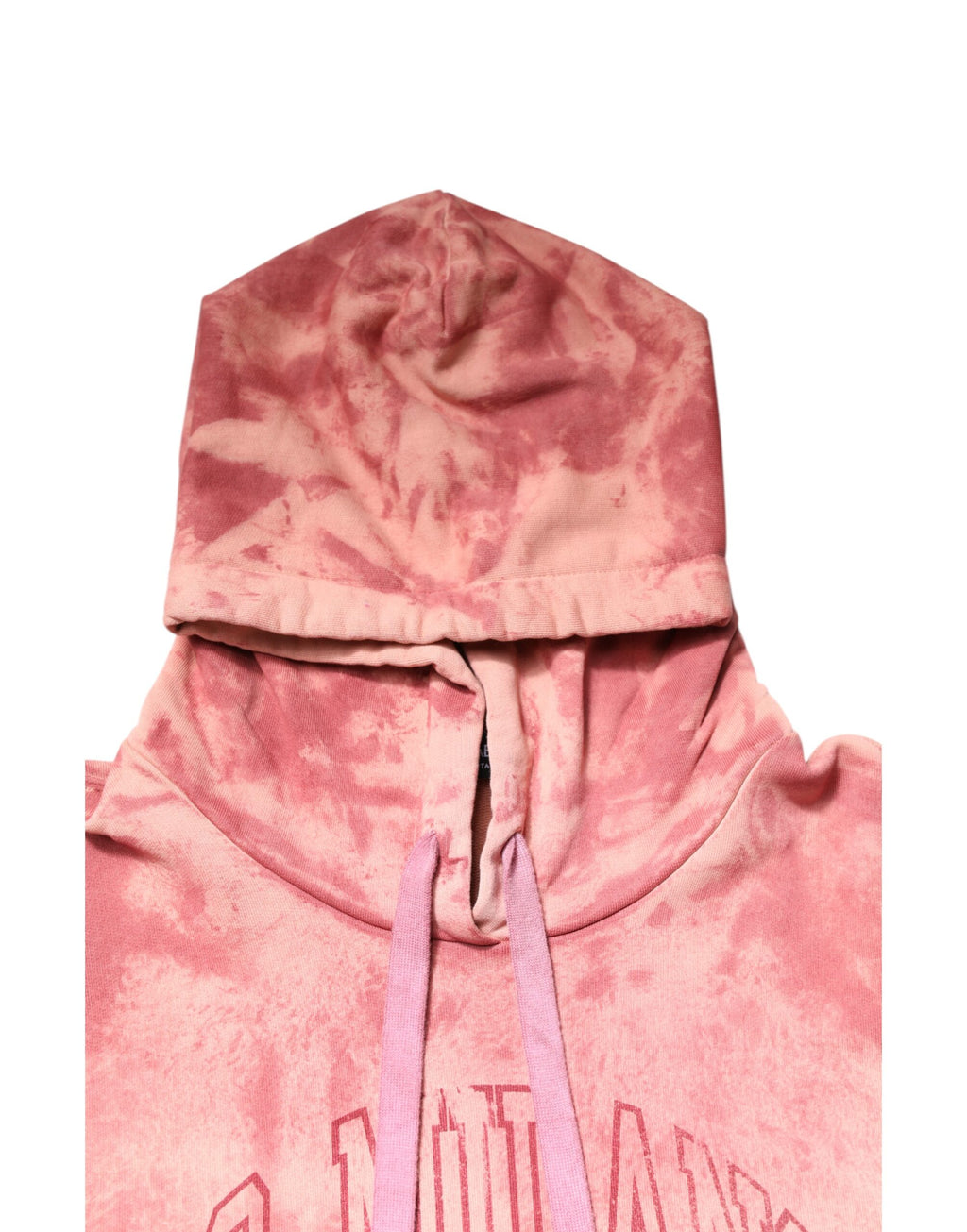 Sweat à capuche rose Dolce & Gabbana DG MILANO en coton, avec logo visible sur la poitrine et détails modernes.