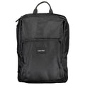 Sac à dos homme Calvin Klein en polyester noir, avec poches et bandoulière réglable, pour un style pratique et tendance.