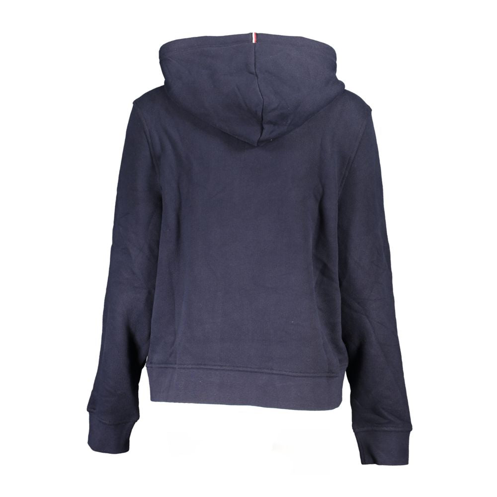 Jeans en coton bleu pour femmes de la marque Tommy Hilfiger, coupe classique et détail en denim visible.