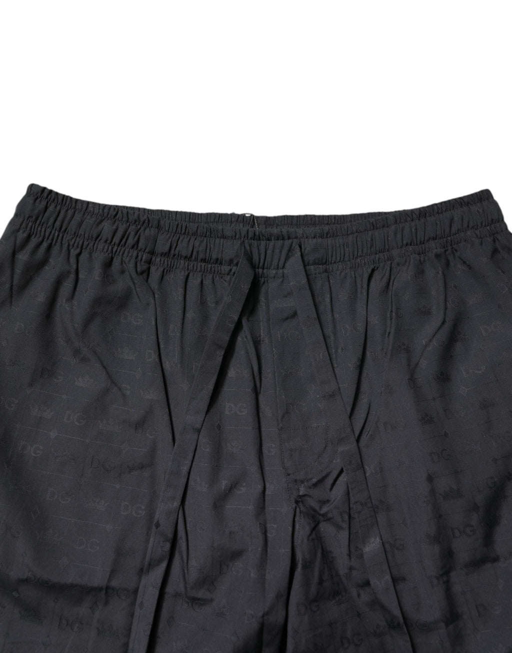 Pyjama homme Dolce & Gabbana en coton noir, ensemble de vêtements de nuit confortables avec design élégant.