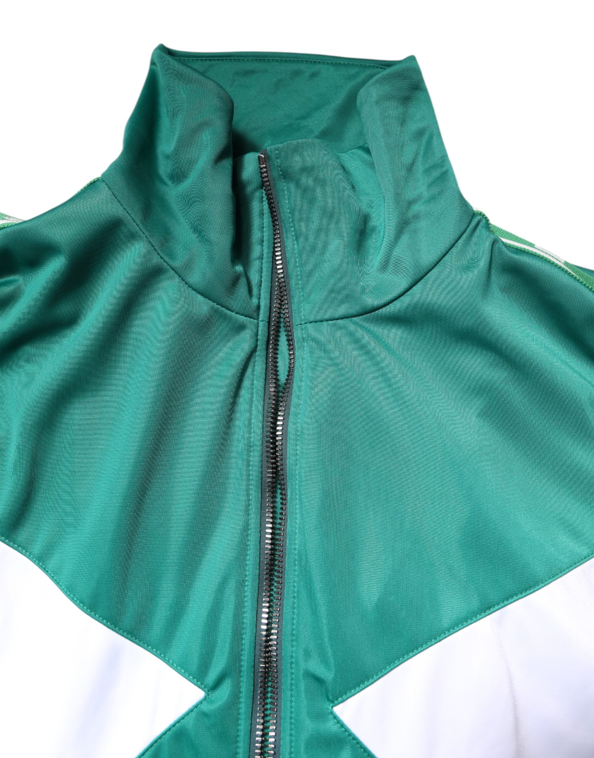 Veste coupe-vent Dolce & Gabbana multicolore avec fermeture éclair complète, style sportif et tendance.