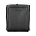 Sac d'épaule pour homme Calvin Klein en polyester noir, avec bandoulière et logo discret, style élégant et pratique.