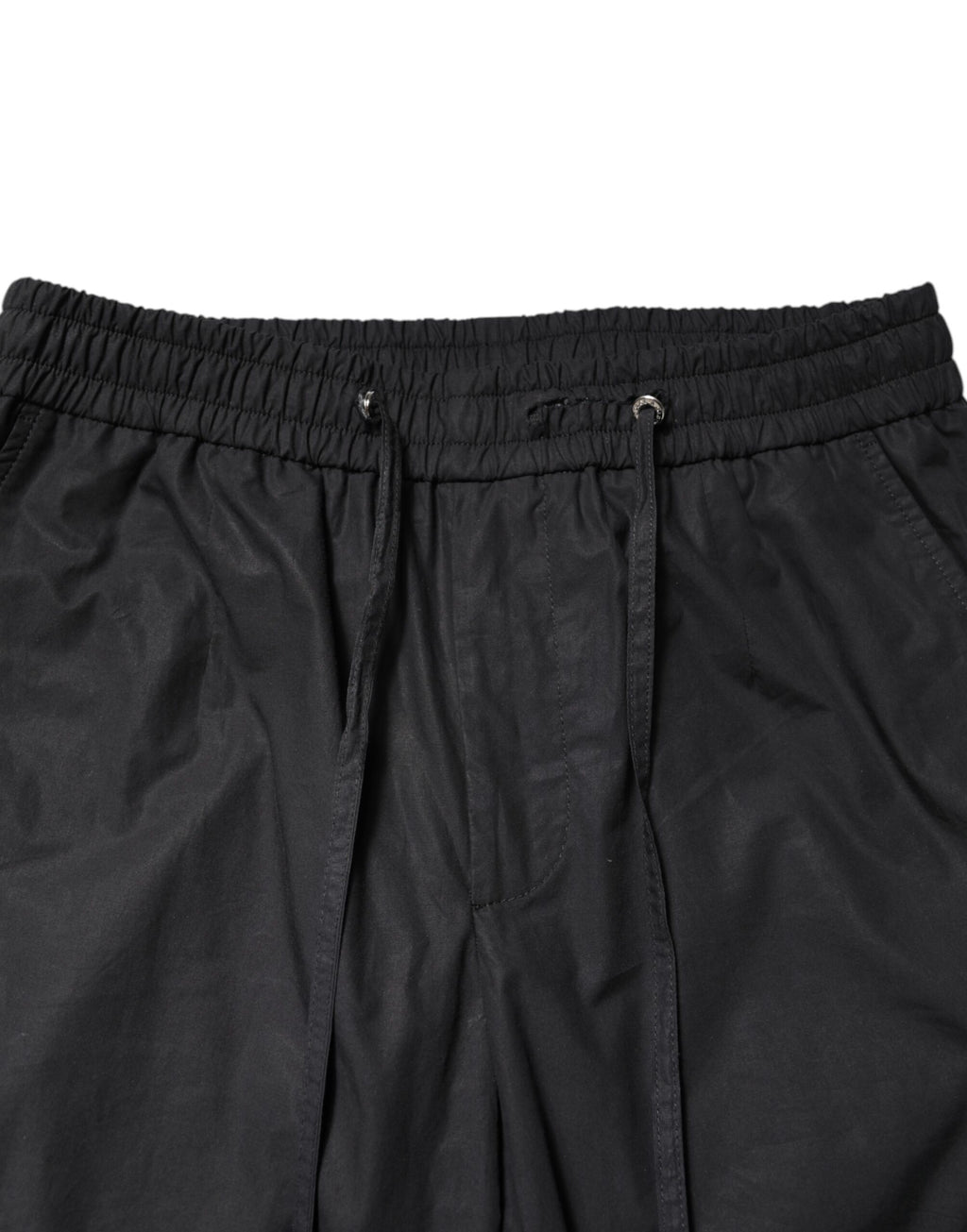 Costume deux pièces formel noir en coton Dolce & Gabbana Taormina, veste et pantalon élégants, pour homme.
