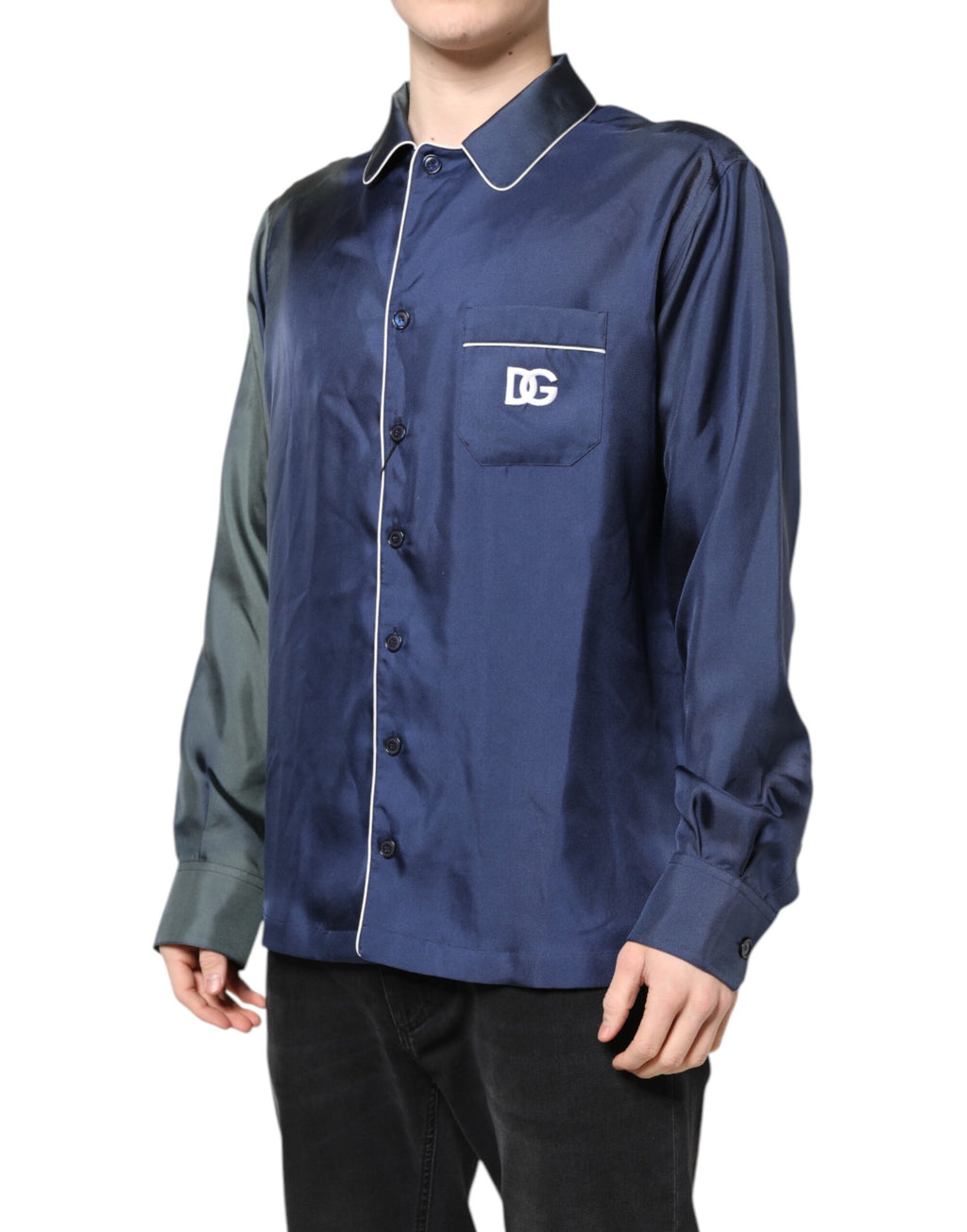Chemise de pyjama Dolce & Gabbana multicolore pour lounge et sommeil, tissu confortable et style élégant.