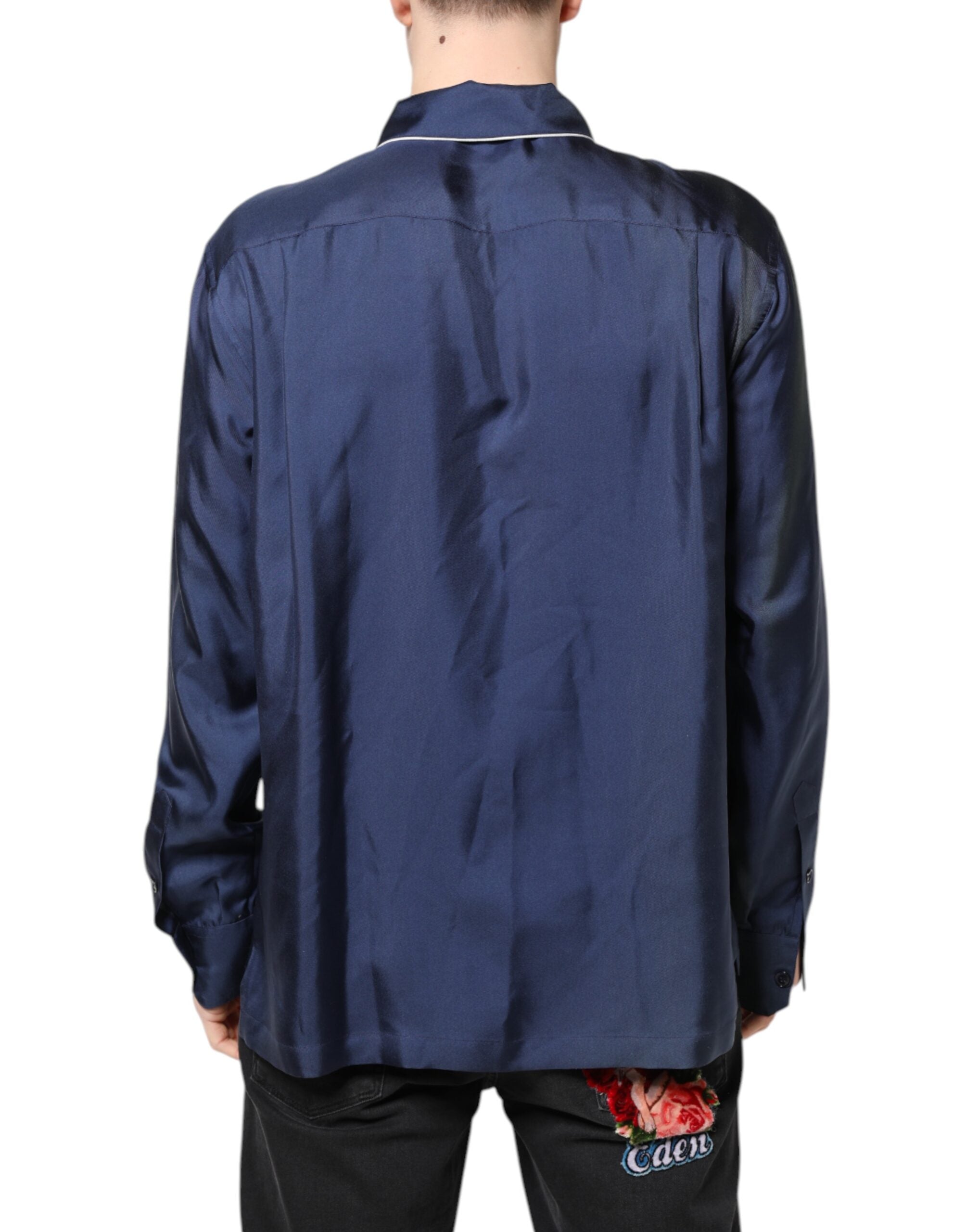Chemise de pyjama Dolce & Gabbana multicolore pour lounge et sommeil, vêtement de détente élégant avec motif coloré.