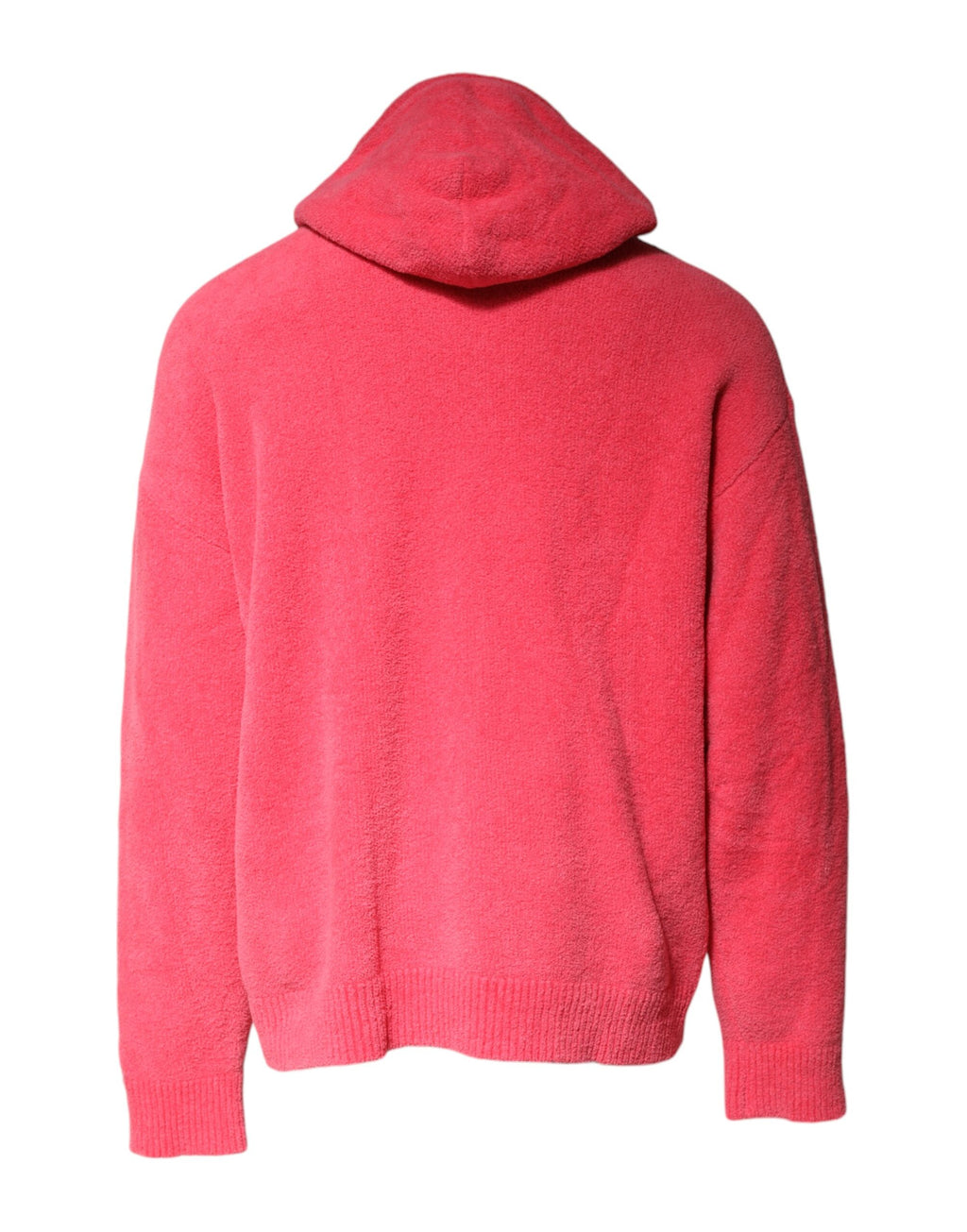 Pull à capuche en coton rouge Dolce & Gabbana pour homme, pull-over en tricot confortable avec logo de la marque.