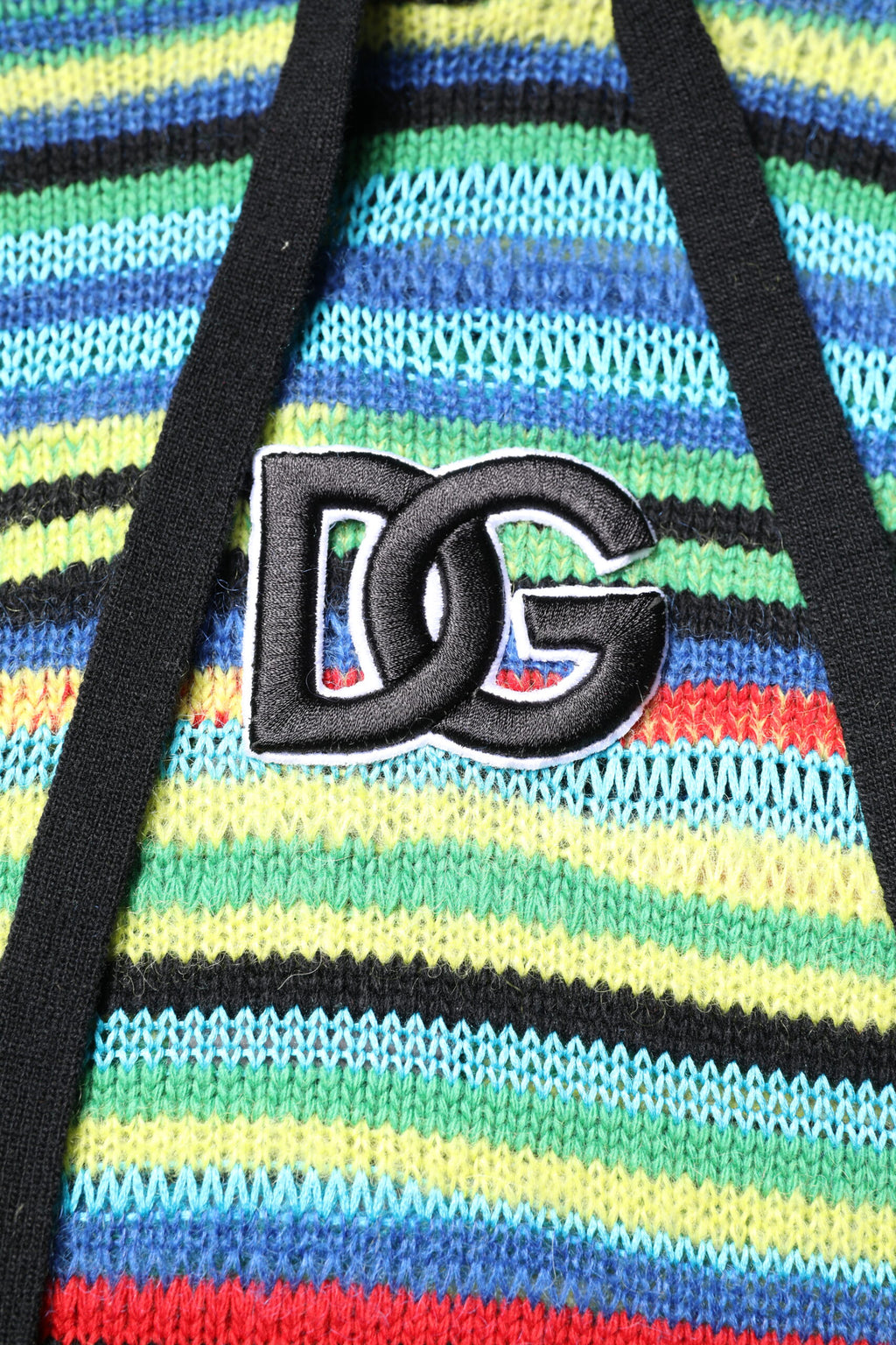Pull à capuche Dolce & Gabbana multicolore en coton, sweat-shirt décontracté avec logo et motifs colorés.