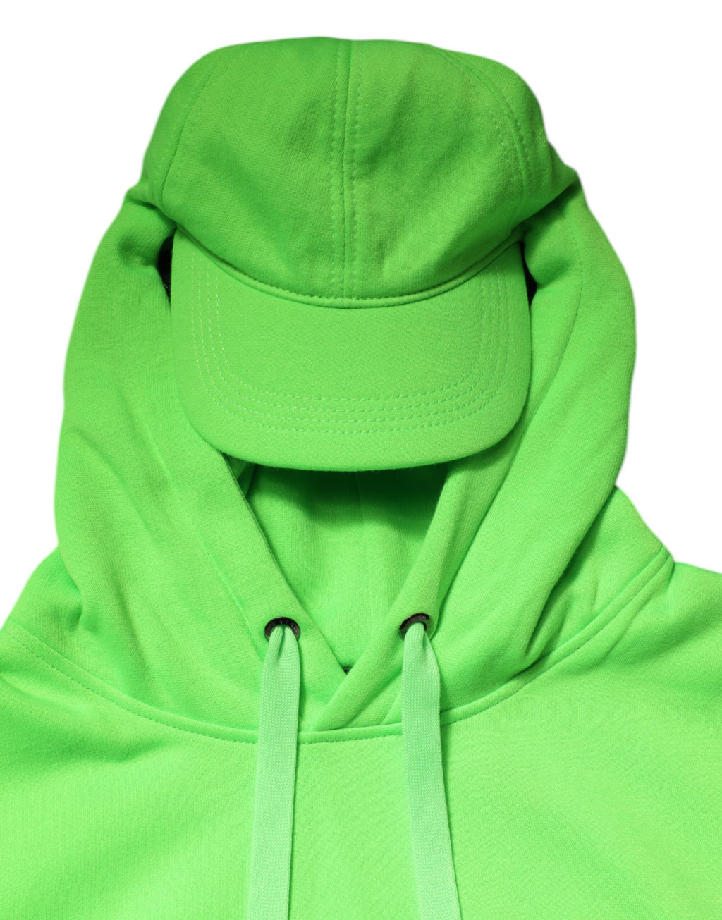 Gilet de sport vert en polyester avec capuche de Dolce & Gabbana, vêtement décontracté pour le sport ou le style casual.