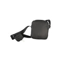Sacoche pour homme Calvin Klein en polyester noir, avec bandoulière ajustable et logo distinctif sur le devant.
