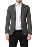 Costume homme Dolce & Gabbana noir et blanc à motif, veste blazer élégante avec coupe raffinée.