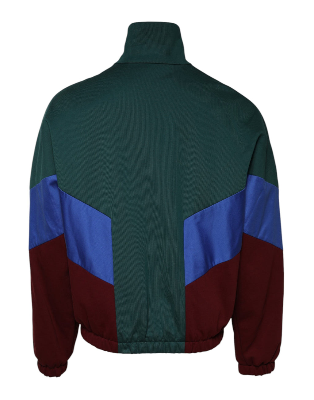 Veste zippée en coton multicolore avec logo Dolce & Gabbana, style décontracté et moderne, visible sur l'image.
