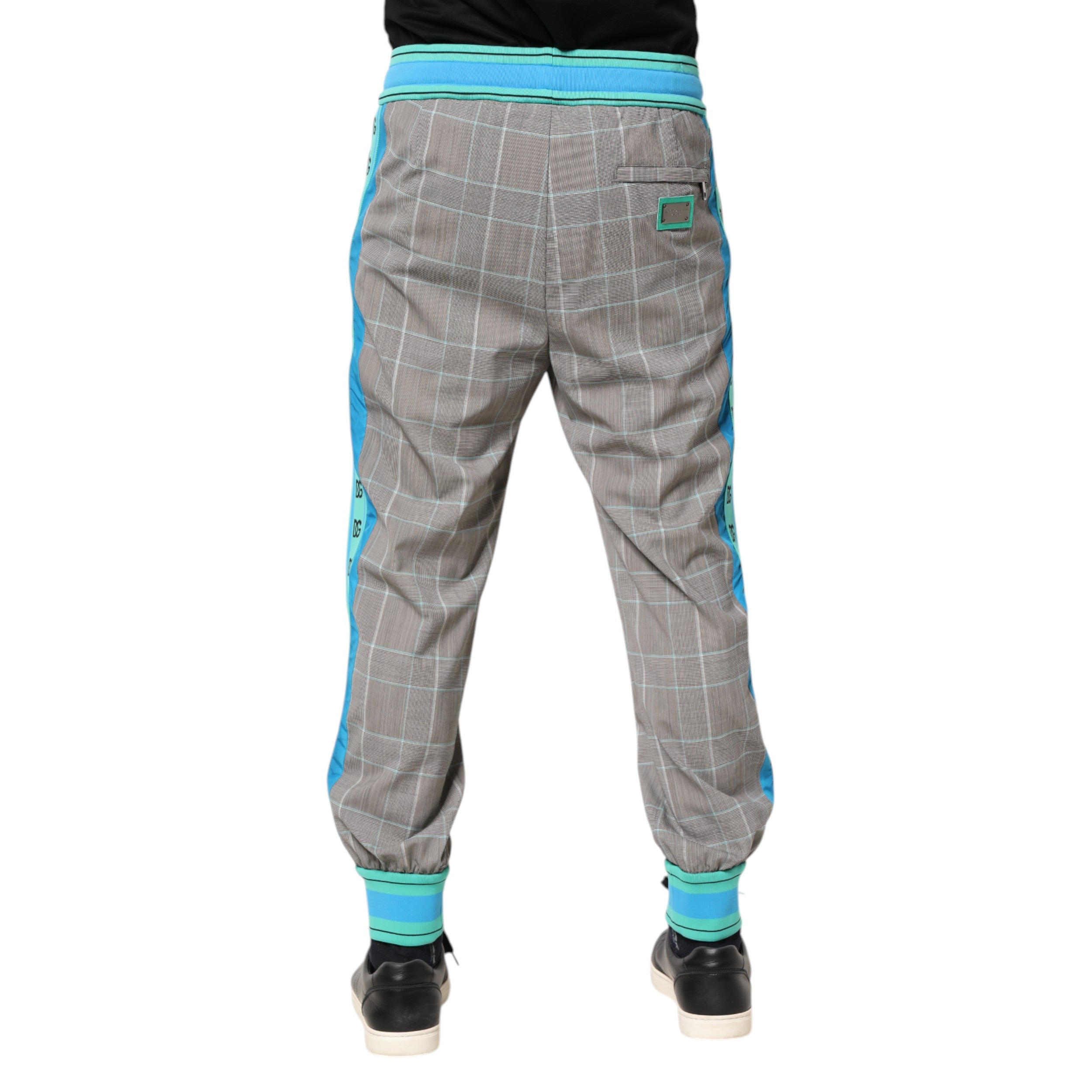 Pantalon jogging homme Dolce & Gabbana en coton multicolore, coupe décontractée et style moderne.