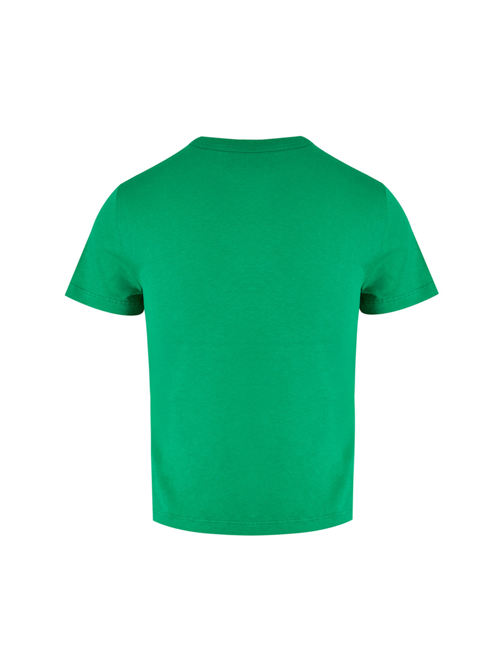 T-shirt en coton vert Gucci avec logo visible, mode décontractée et élégante.
