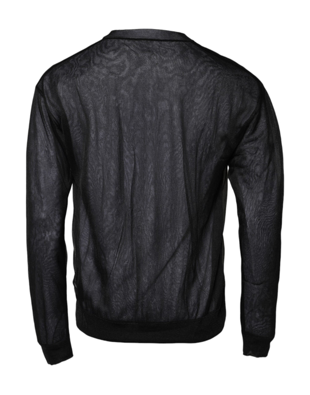 Pull noir et blanc Dolce & Gabbana en maille avec logo, style décontracté et élégant pour homme.