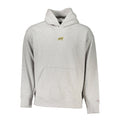 Pull homme en coton gris Tommy Hilfiger, col rond et manches longues, porté par un mannequin.