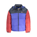 Veste bleue en polyester pour homme de Tommy Hilfiger, style décontracté avec fermeture éclair et col montant.