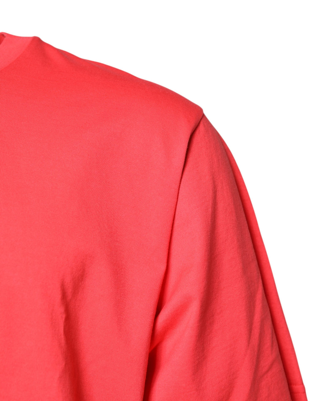 T-shirt Dolce & Gabbana en coton rouge avec imprimé de lettrage et col rond, style décontracté et moderne.