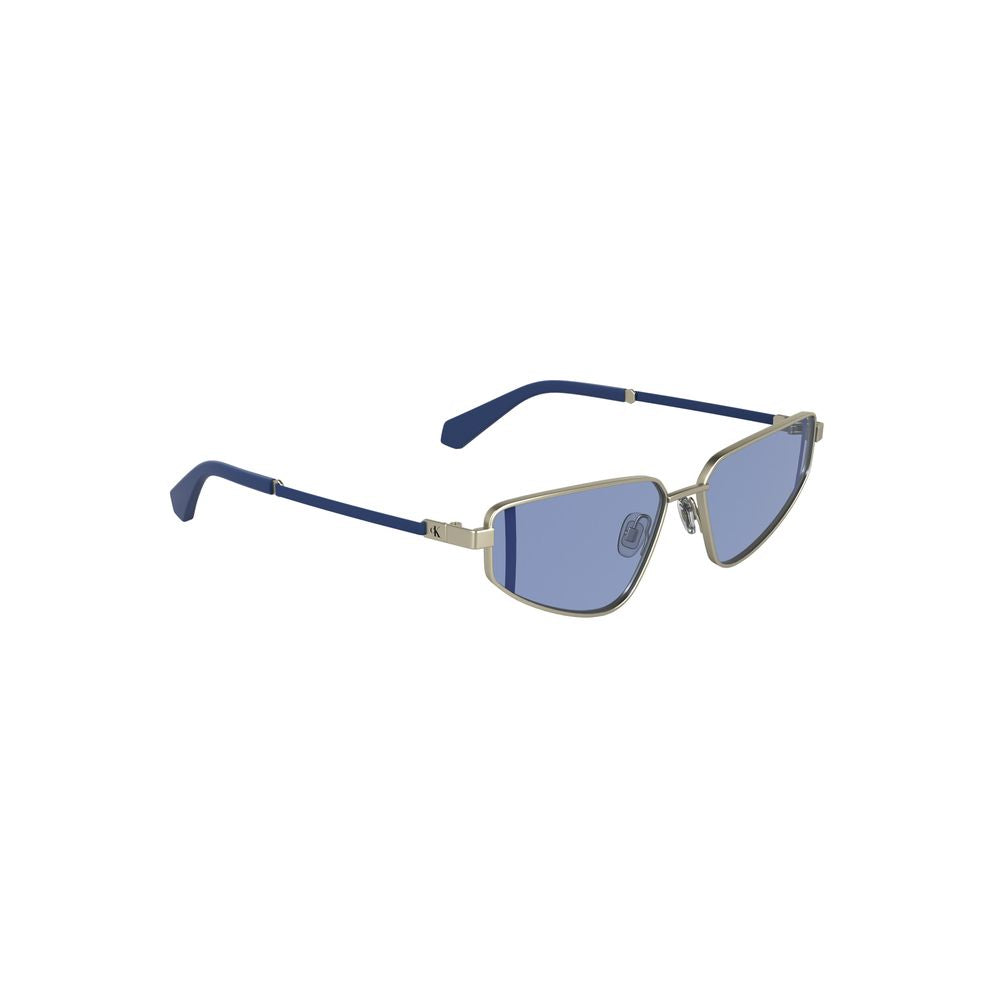 Lunettes de soleil femmes Calvin Klein Argento en métal, monture élégante et moderne, visibles sur l'image.