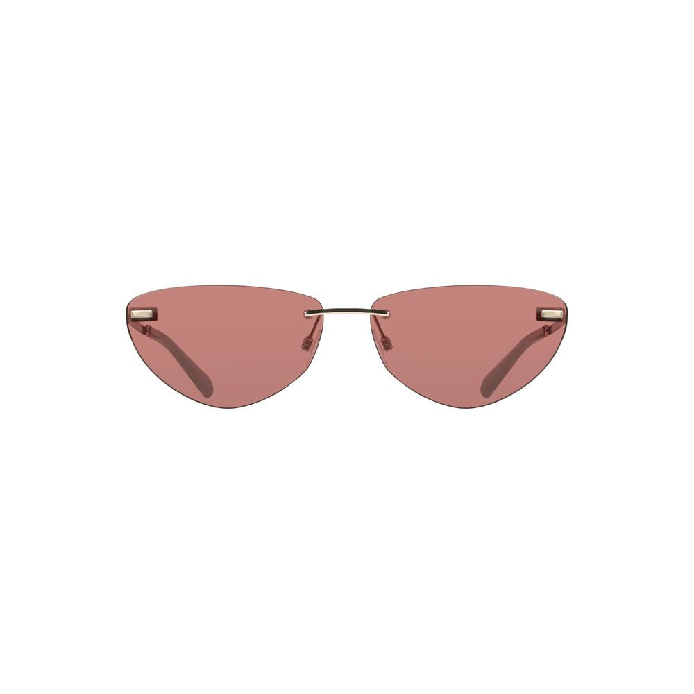 Lunettes de soleil femmes Calvin Klein Rosa Metallo avec monture en métal et verres roses, style élégant et moderne.