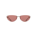 Lunettes de soleil femmes Calvin Klein Rosa Metallo avec monture en métal et verres roses, style élégant et moderne.