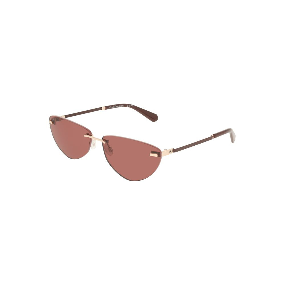 Lunettes de soleil femme Calvin Klein Rosa Métal, monture élégante et moderne avec verres teintés rose.