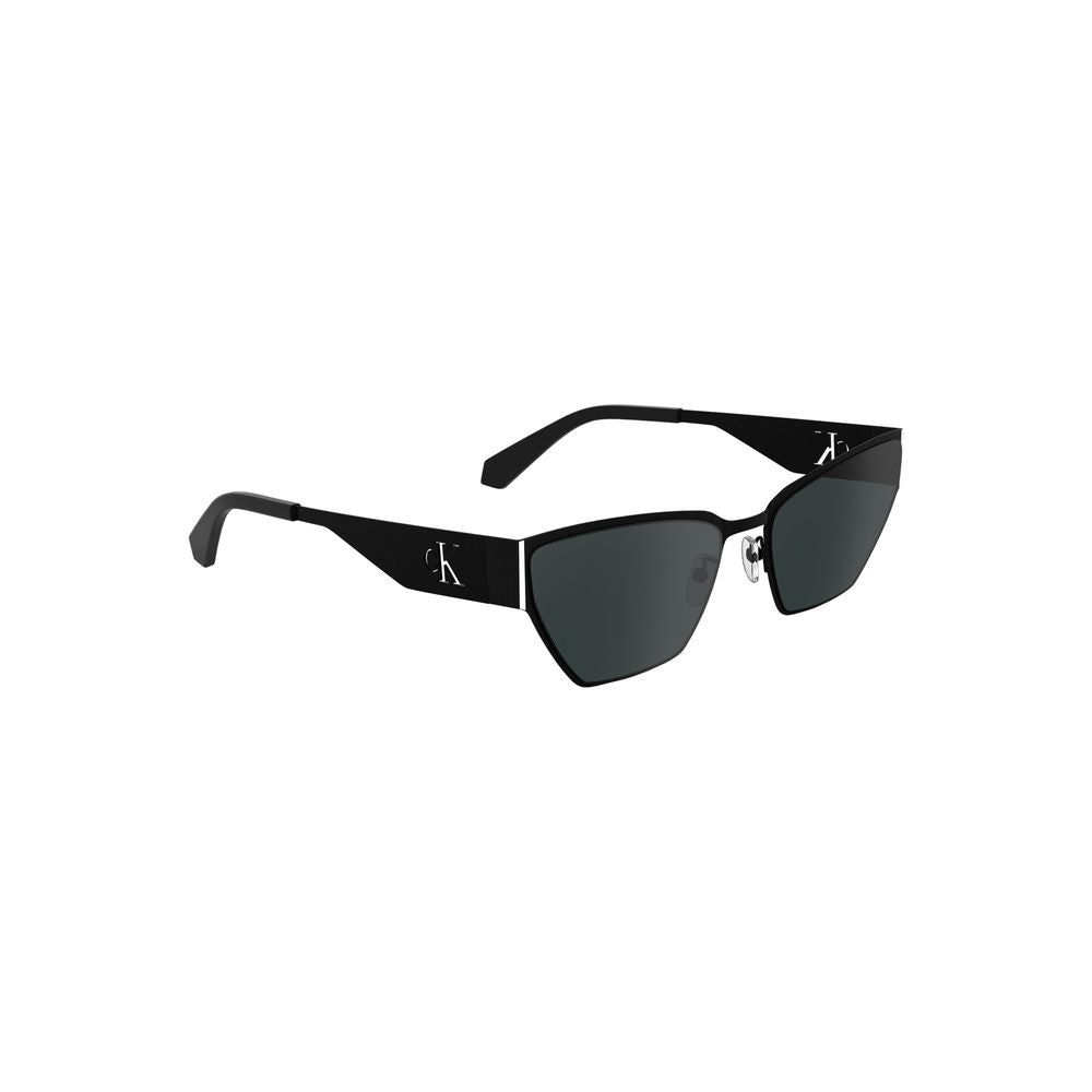 Lunettes de soleil pour femmes Calvin Klein Nero Metallo avec monture en métal noir, style élégant et moderne.