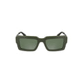 Lunettes de soleil pour femmes Calvin Klein Verde en acétate, monture élégante et moderne, avec verres teintés.
