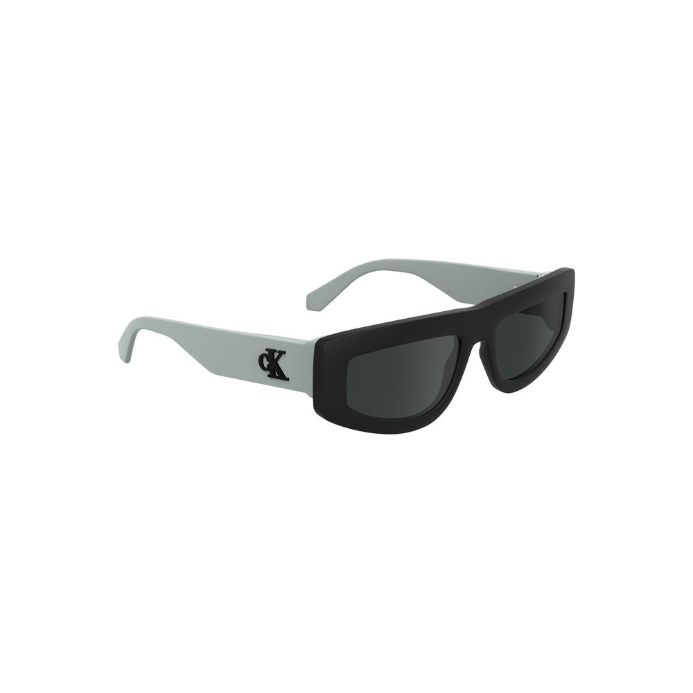 Lunettes de soleil noires bio pour femmes de la marque Calvin Klein, avec monture élégante et design moderne