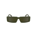 Lunettes de soleil pour femmes Calvin Klein Verde Bio, monture élégante, design moderne, détails en plastique vert.