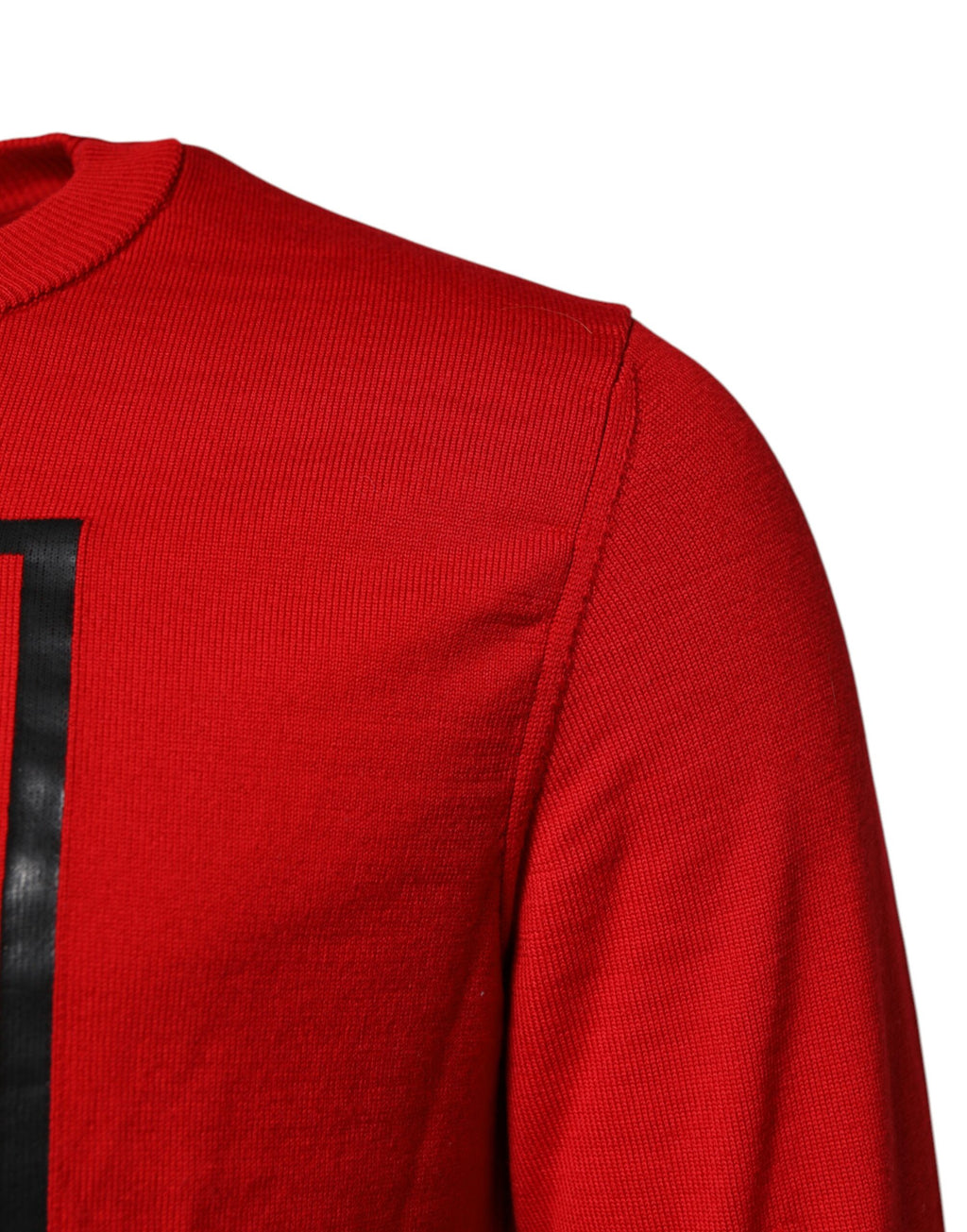 Dolce & Gabbana Roter Pullover mit Augen-Print für Herren