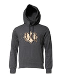 Dolce & Gabbana Grauer Kapuzenpullover mit Logo-Patch