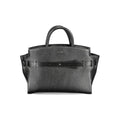 Sac à main pour femmes Calvin Klein en polyuréthane noir, élégant et moderne, avec détails sophistiqués visibles sur l'image.