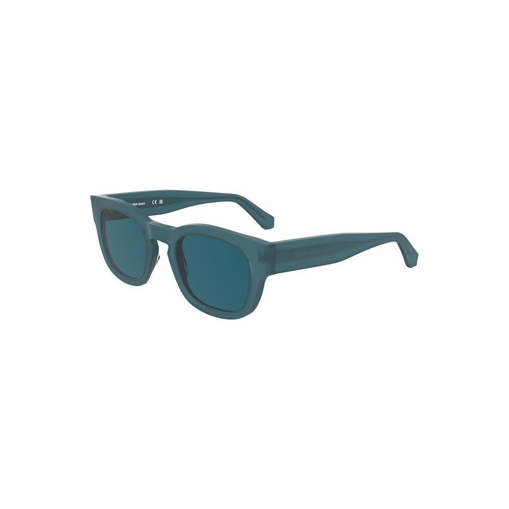 Lunettes de soleil pour femmes Calvin Klein Blue en acétate, monture élégante et moderne.