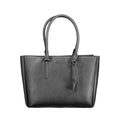 Sac à bandoulière noir en polyuréthane de Calvin Klein pour femme, avec design élégant et finition soignée.
