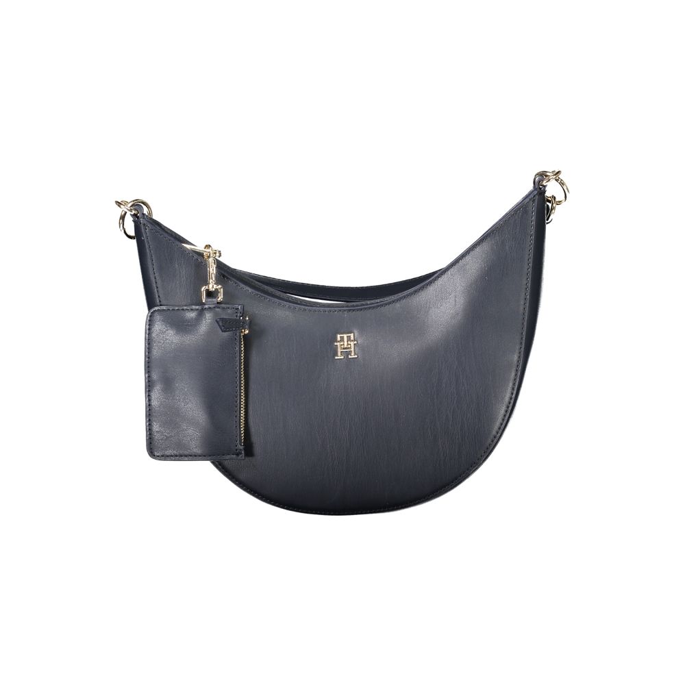 Sac à main en polyéthylène bleu pour femme de Tommy Hilfiger, affichant un design élégant et moderne.