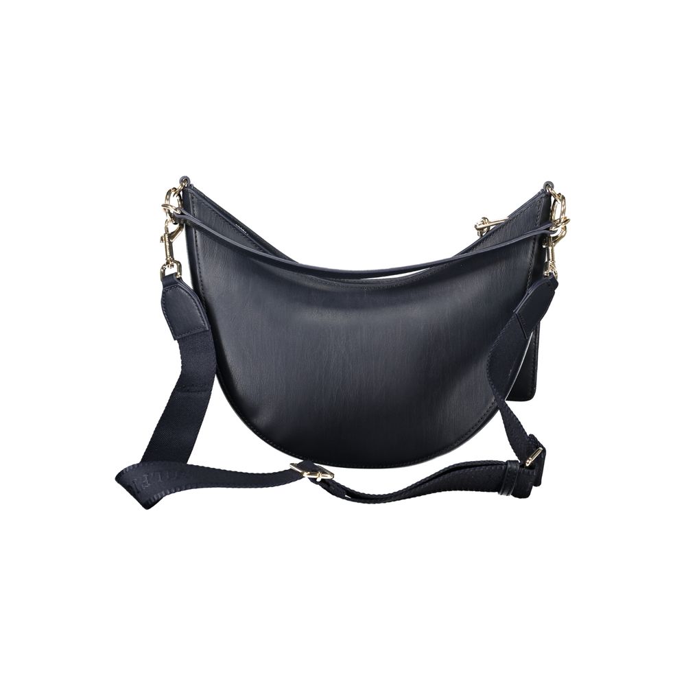 Sac à main pour femme Tommy Hilfiger en polyethylene bleu, avec poignées élégantes et logo visible.