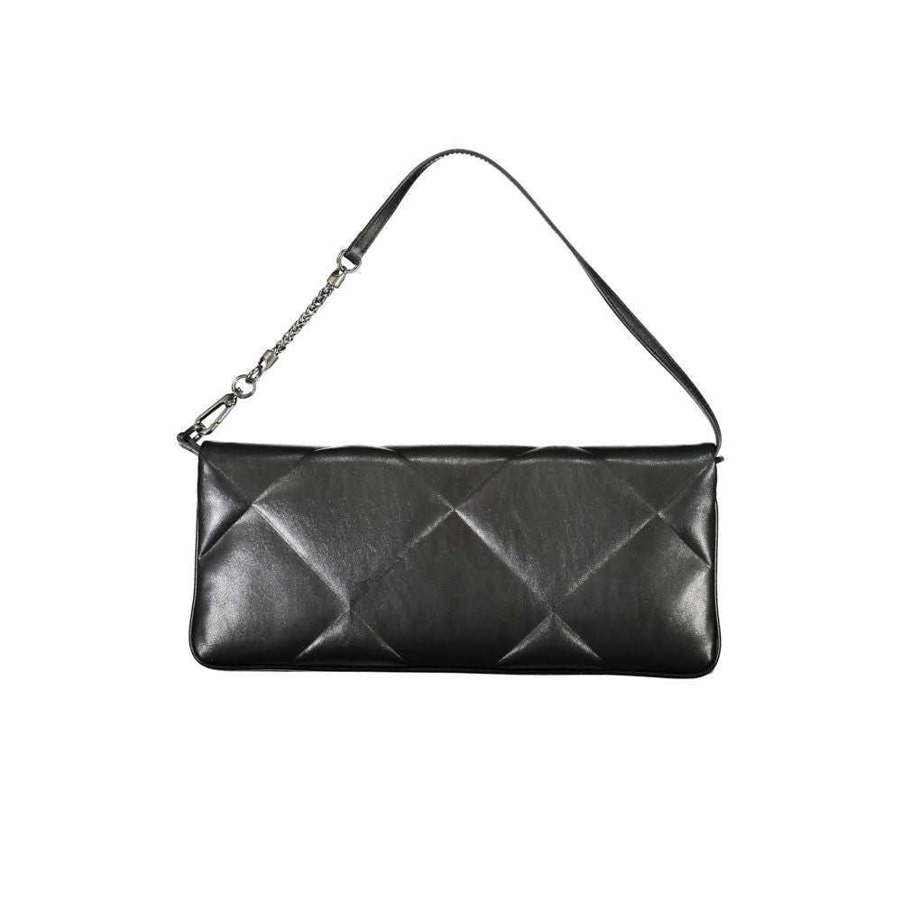 Sac à main en polyester noir pour femme de la marque Calvin Klein, avec détails élégants et fermeture sécurisée.