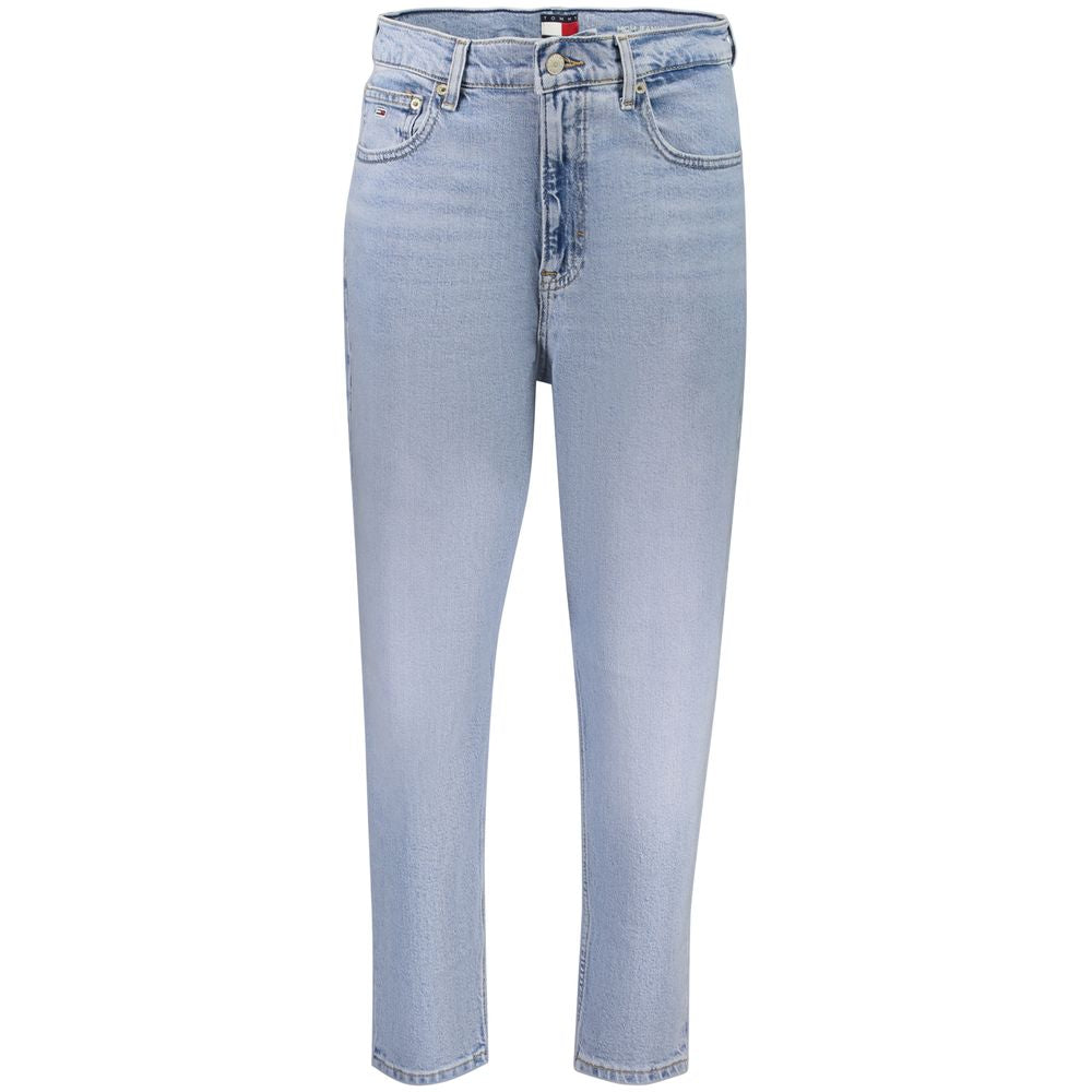 Tommy Hilfiger Azzurro Damen High-Waist-Jeans aus Baumwolle