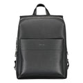 Sac à dos pour homme Calvin Klein en polyester noir, avec compartiments et logo visible, idéal pour un style moderne et pratique.