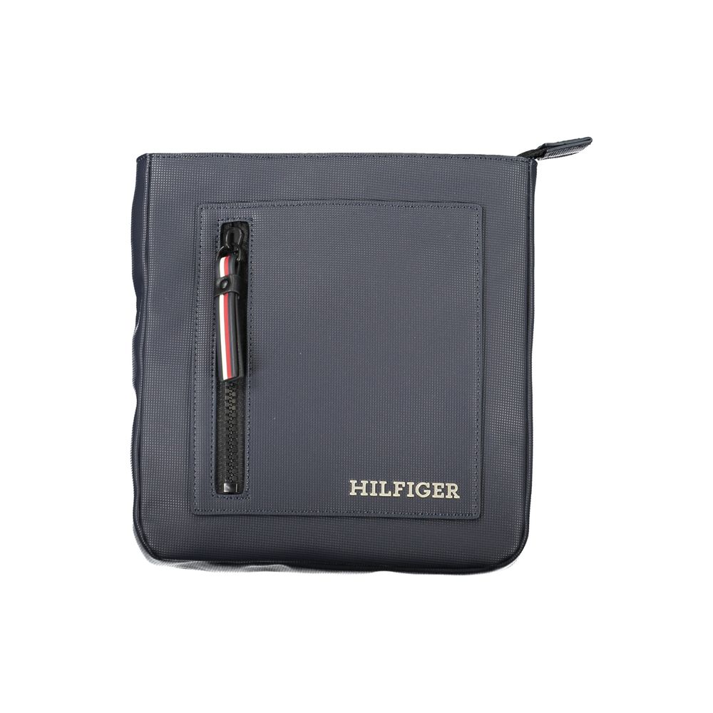 Sac à bandoulière en polyuréthane navy de Tommy Hilfiger pour homme, avec détails modernes et design élégant.