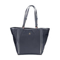 Sac à main pour femme Tommy Hilfiger en polyester bleu, élégant et pratique, avec détails stylés.
