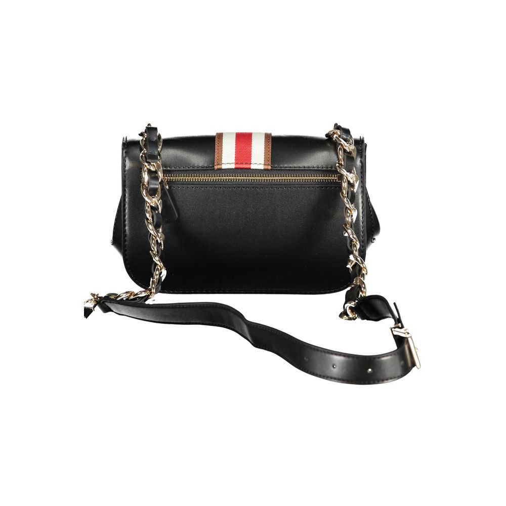 Sac à main Guess Jeans en poliuréthane noir pour femme, design élégant et moderne avec détails en cuir synthétique.