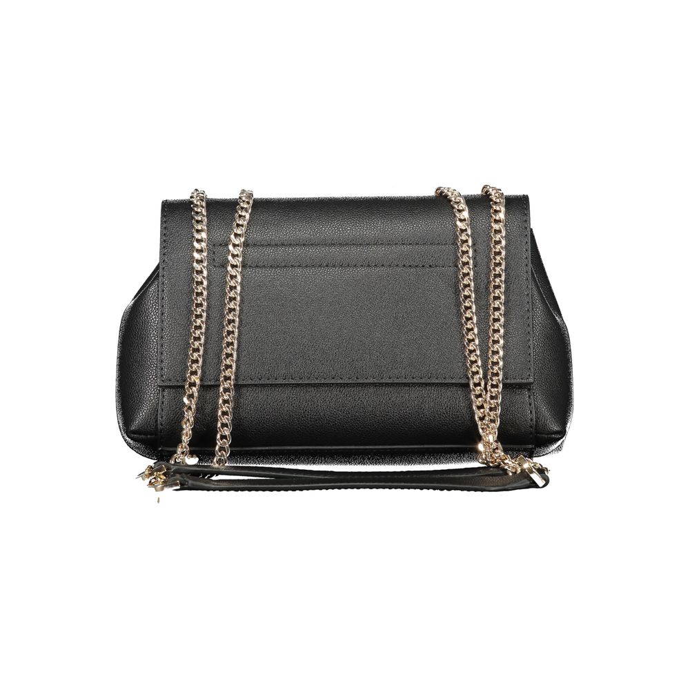 Sac à main Guess Jeans pour femmes en polyuréthane noir, design élégant et moderne, avec détails sophistiqués.