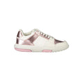 Baskets en polyuréthane blanches pour femmes de la marque Tommy Hilfiger, style sneaker avec design moderne et détails élégants.