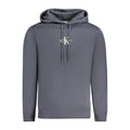 Sweatshirt homme en coton bleu de Calvin Klein, style décontracté avec logo discret sur la poitrine.