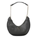 Sac à main Guess Jeans en polyethylene noir pour femmes, avec poignées élégantes et design tendance.